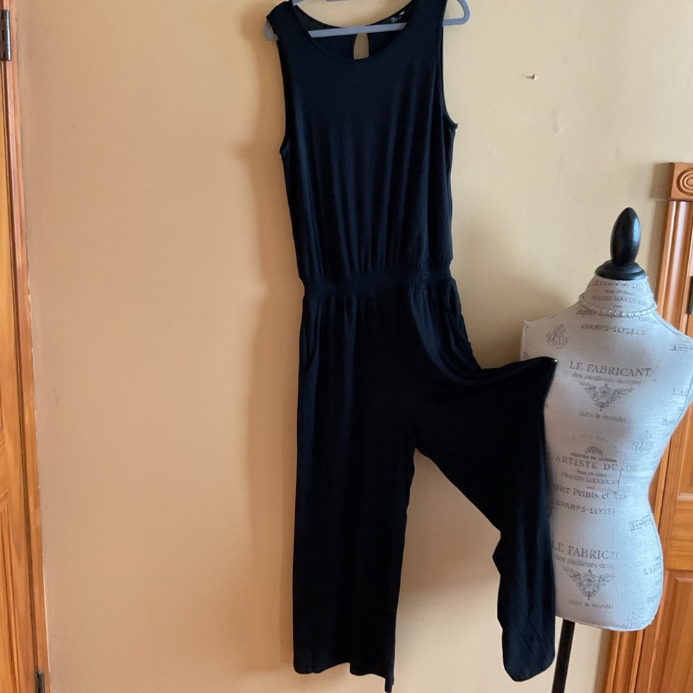 Tag Black Sleeveless Jumpsuit Size M